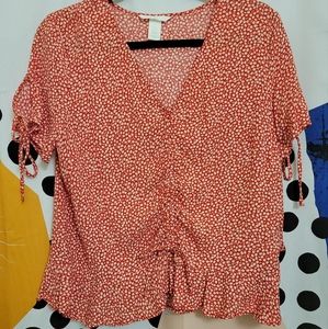 H&M tie blouse